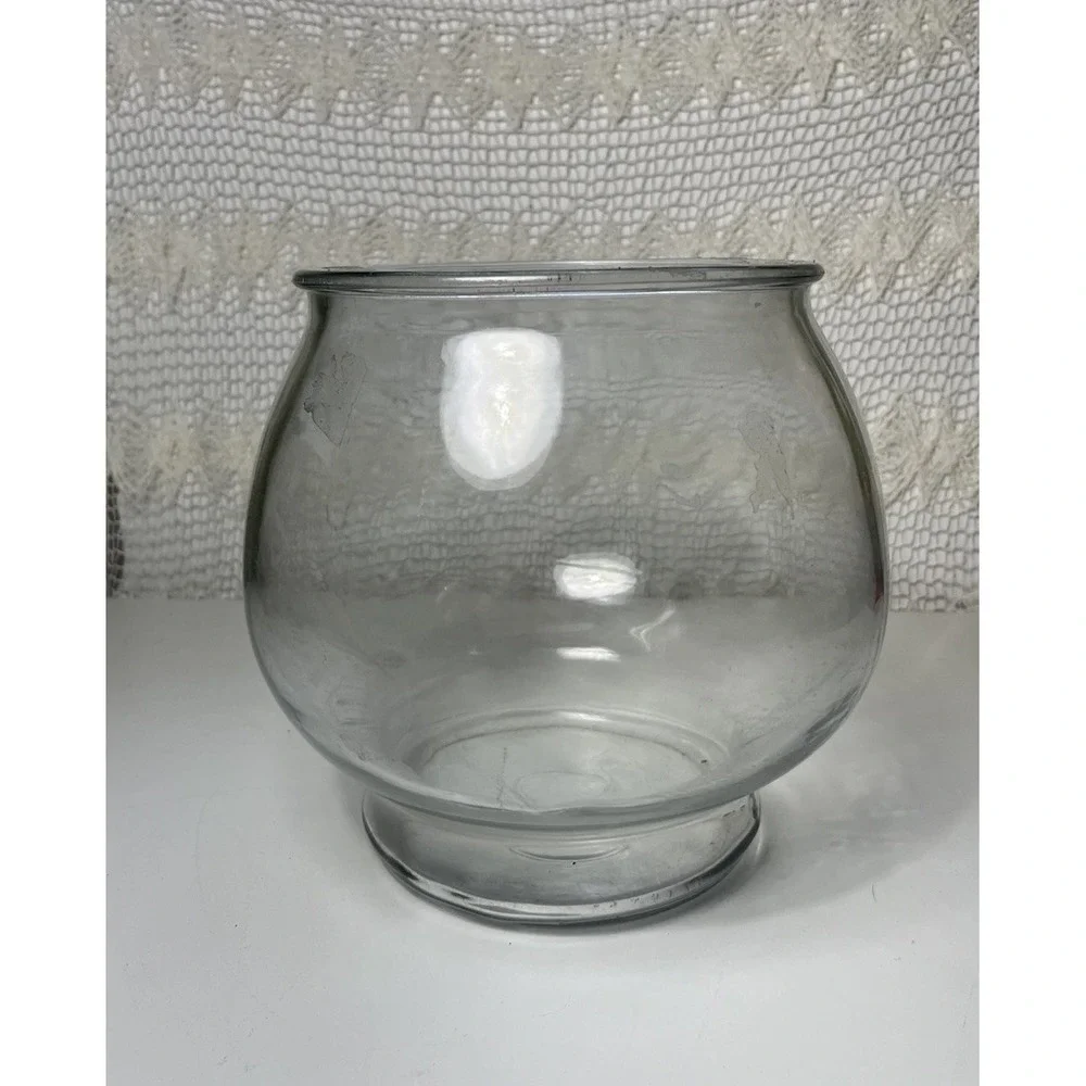 1‎ Gallon Footed Fish Bowl Super Thick Glass Multi Purpose Easy Cleanup Durable